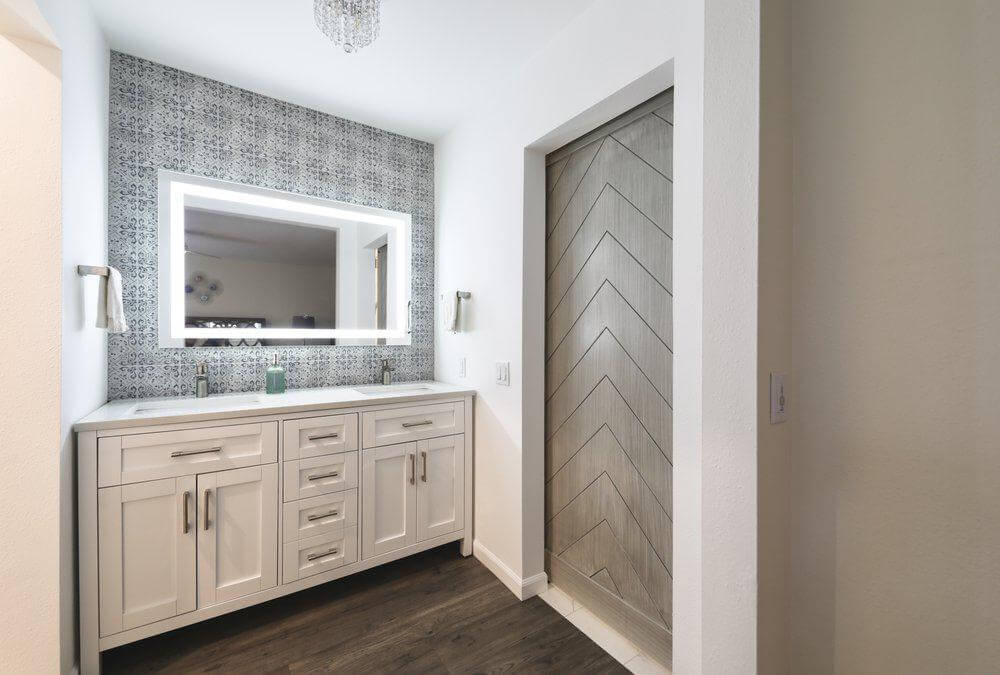 Bathroom finish work by Dreamliner Construction