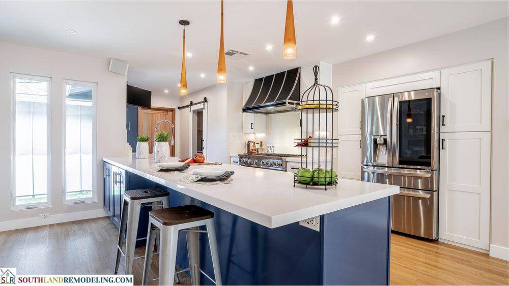 Kitchen counters and backsplash by Dreamliner Construction